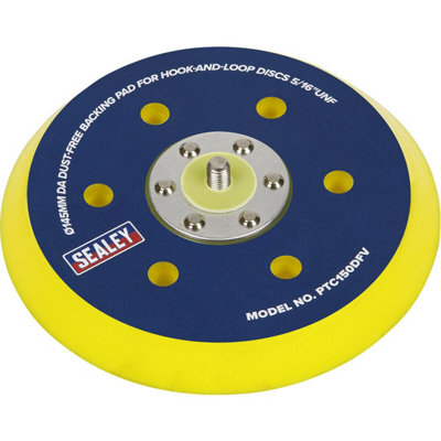 145mm DA Backing Pad for Hook and Loop Discs - Ideal for Dust-Free ...