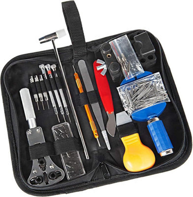 147PCS Watch Repair Tool Kit Back Case Opener Remover Spring Pin Bars ...