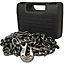 14Ft Heavy Duty Recovery Tow Towing Chain Grab Hooks With Carry Case