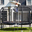 14ft Salta Black Round First Class Edition Trampoline with Enclosure