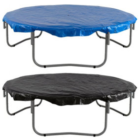 14ft Trampoline Cover - Waterproof and UV Cover for Weather, Wind, Rain Protection of Round Trampolines - Blue