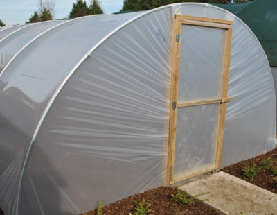 14ft x 48ft Full Curve Conventional Polytunnel Kit, Heavy Duty Professional Greenhouse
