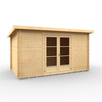 14ft x 8ft (4150mm x 2350mm) Horsforth "The Hartford" 28mm Log Cabin