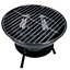 14in Round Portable Barbecue BBQ Grill Charcoal Cooking Outside Garden Camping