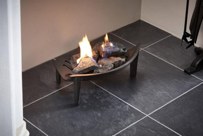 14inch Cast Iron Fire Grate Black - GRA02