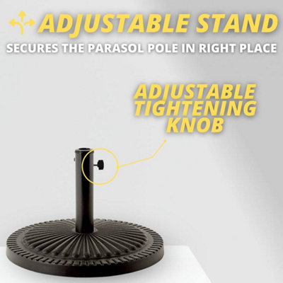 14KG Garden Round Parasol Base - 4