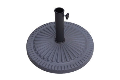 14kg Poly Resin Parasol Base - Charcoal