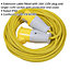 14m Extension Lead Fitted with 16A 110V Plug - Single 110V Socket - 2.5mm Cable