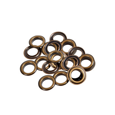14mm Eyelets with Washers, Bronze - 100pcs