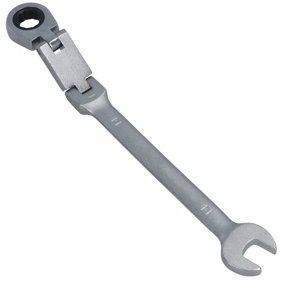 14mm Metric Double Jointed Flexi Ratchet Combination Spanner Wrench 72 Teeth