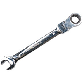 14mm Metric Flexible Flexi Head Ratchet Combination Spanner Wrench 72 Teeth