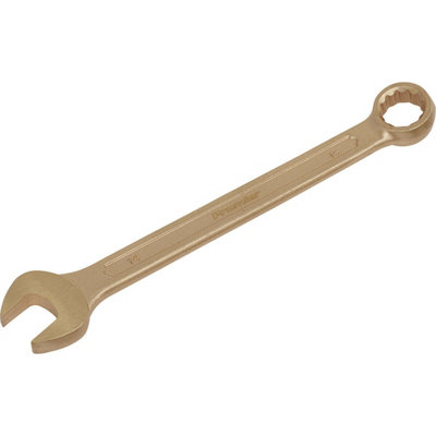14mm Non-Sparking Combination Spanner with Open-End and 12-Point WallDrive Ring