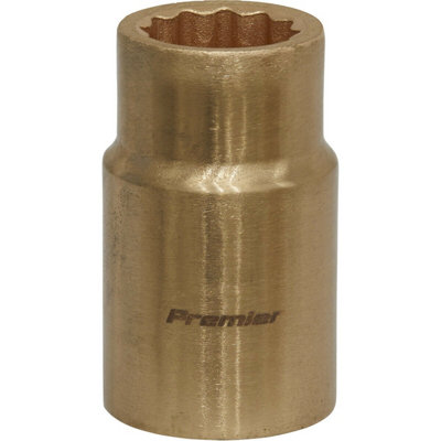 14mm Non-Sparking WallDrive Socket - Durable Beryllium Copper Construction