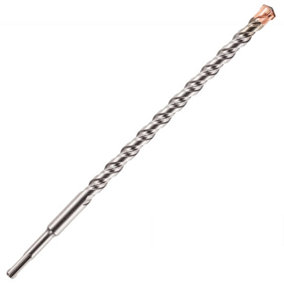14mm x 350mm Long SDS Plus Drill Bit. TCT Cross Tip With Copper Coating. High Performance Hammer Drill Bit