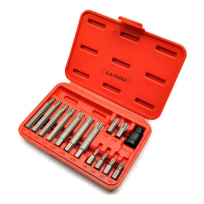 14pc Professional Ribe Bit Set by Us-Pro AT757