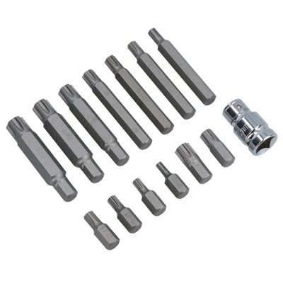 14pc Professional Ribe Bit Set by Us-Pro AT757