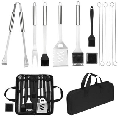 14Pcs Stainless Steel BBQ Grill Tool Set Barbecue Accessories