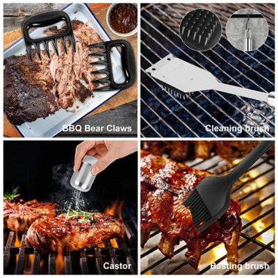 14Pcs Stainless Steel BBQ Grill Tool Set Barbecue Accessories