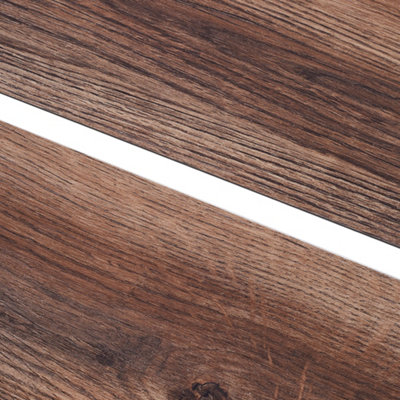 14pcs Wood Grain SPC Vinyl Flooring in Brown