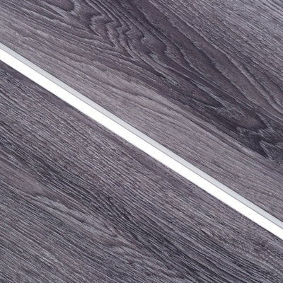14pcs Wood Grain SPC Vinyl Flooring in Grey Rectangle Flooring