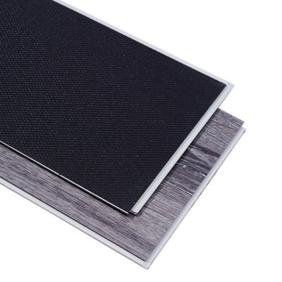 14pcs Wood Grain SPC Vinyl Flooring in Grey - 5