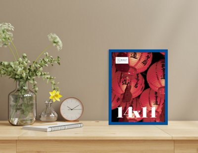 14x11 Blue Picture Frame (35.6 x 27.9cm) Poster, Photo, Artwork, Gallery Wall or Print