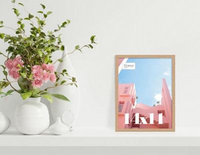 14x11 Oak Picture Frame (35.6 x 27.9cm) Poster, Photo, Artwork, Gallery ...
