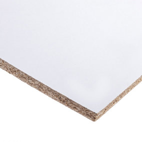 15" - 15MM White Melamine Chipboard Conti Board Sheets 1.2 Meters