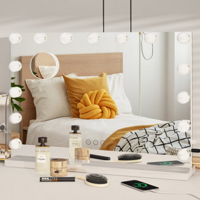 15 Dimmable LED Bulbs Makeup Mirror, Vanity Mirror with Lights