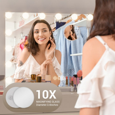 15 Dimmable LED Bulbs Makeup Mirror, Vanity Mirror with Lights