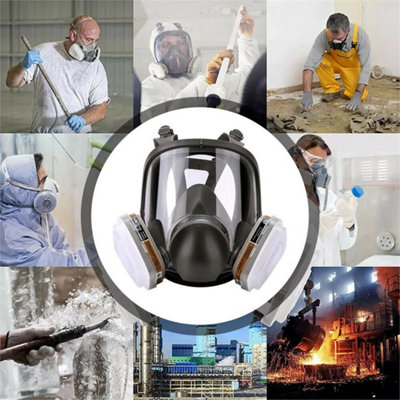 15 IN 1 Full Face Respirator Mask for Painting Spraying Protection