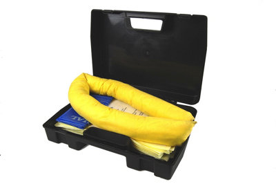 15 Litre Chemical/Universal Spill Kit in Hard Carry Case. for Caustics & Acds