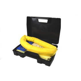 15 Litre Chemical/Universal Spill Kit in Hard Carry Case. for Caustics & Acds