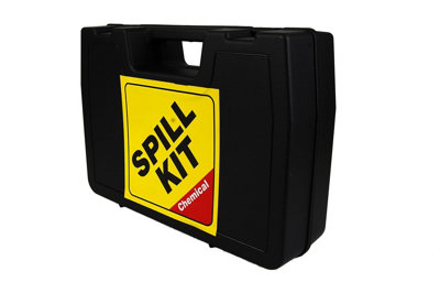 15 Litre Chemical/Universal Spill Kit in Hard Carry Case. for Caustics & Acds
