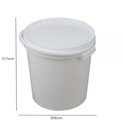 15 Litre Plastic Bucket with Tamper Evident Lid
