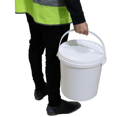 15 Litre Plastic Bucket with Tamper Evident Lid - 3