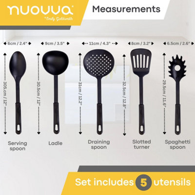 15-Piece Cookware Set Pots, Pans and Utensils - Marble by Nuovva