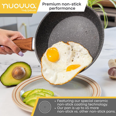 15-Piece Cookware Set Pots, Pans and Utensils - Marble by Nuovva