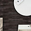 15 Pieces Charcoal Black Wood Look Vinyl Flooring
