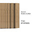 15 Pieces Umber Brown Wood Look Vinyl Flooring