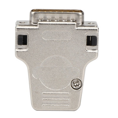 15-Pin Male DB15P-180 D-SUB Serial Connector with Metal Shell Adapter