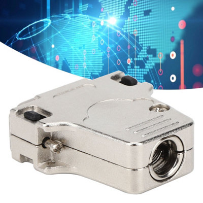 15-Pin Male DB15P-180 D-SUB Serial Connector with Metal Shell Adapter