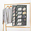 15 Pockets Grey Versatile Double Sided Fabric Hanging Storage Bag