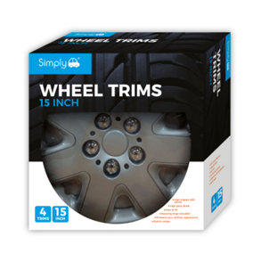 15" Prime Wheel Trim Covers Set of 4