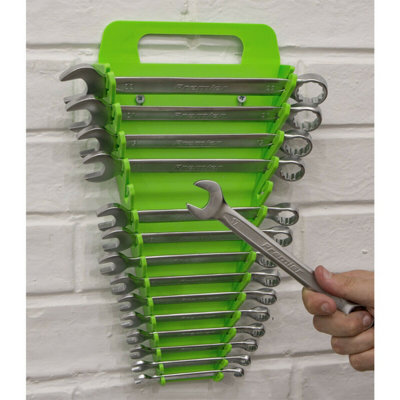 15 Spanner GREEN TPR Sharks Teeth Tool Rack for Drawer and Wall ...