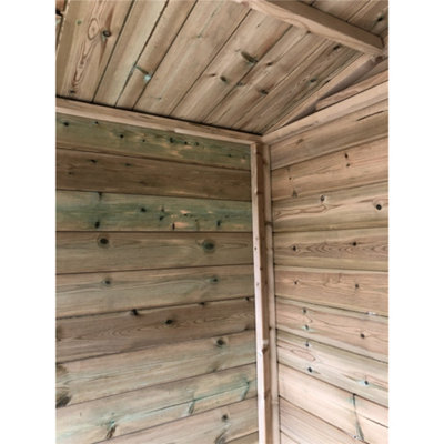 15 x 10 Pressure Treated T&G Apex Wooden Summerhouse + Overhang + Lock & Key (15ft x 10ft) / (15' x 10') (15x10) - 4