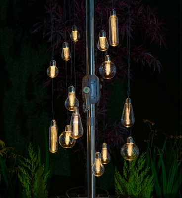 15 x Noma Edison Bulb Chandelier String Parasol Garden Lights 1018005 Lightbulb