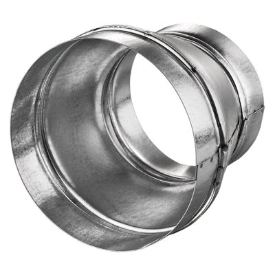 150-125mm Metal Duct Reducer Round Reducer Duct Fitting Pipe Increaser Reducer Galvanized Steel