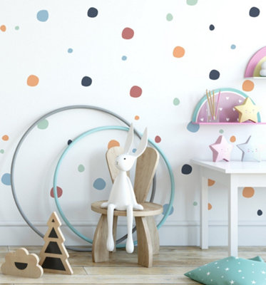 150 BOHO CHIC BLOB POLKA DOT WALL STICKERS