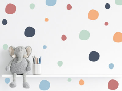 150 BOHO CHIC BLOB POLKA DOT WALL STICKERS